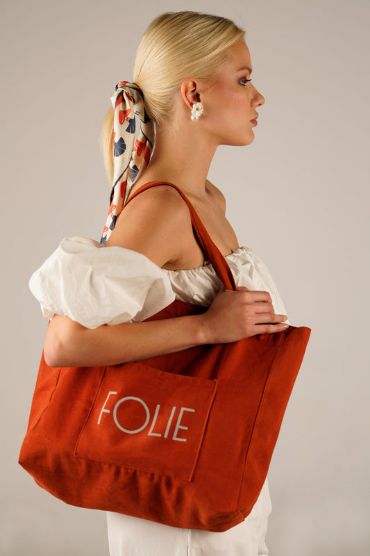 Gabardin Tote Terracotta